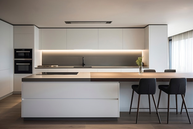 Foto grátis design de interiores de cozinha minimalista