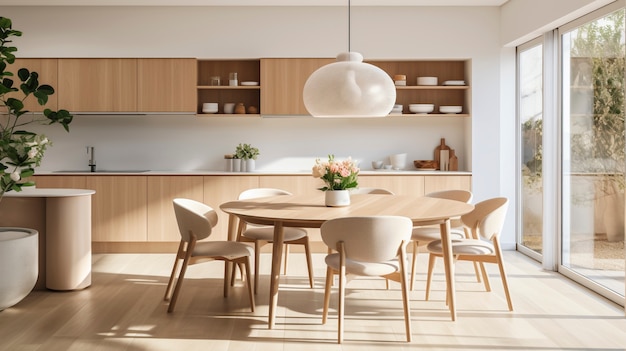 Design de interiores de cozinha minimalista
