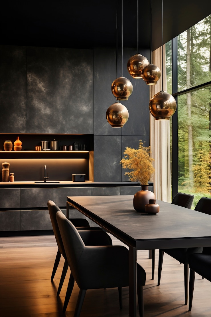 Foto grátis design de interiores de cozinha minimalista