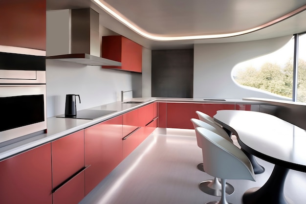 Foto grátis design de interiores de cozinha minimalista