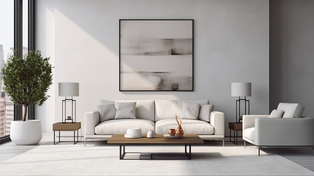 Design de interiores moderna sala de estar