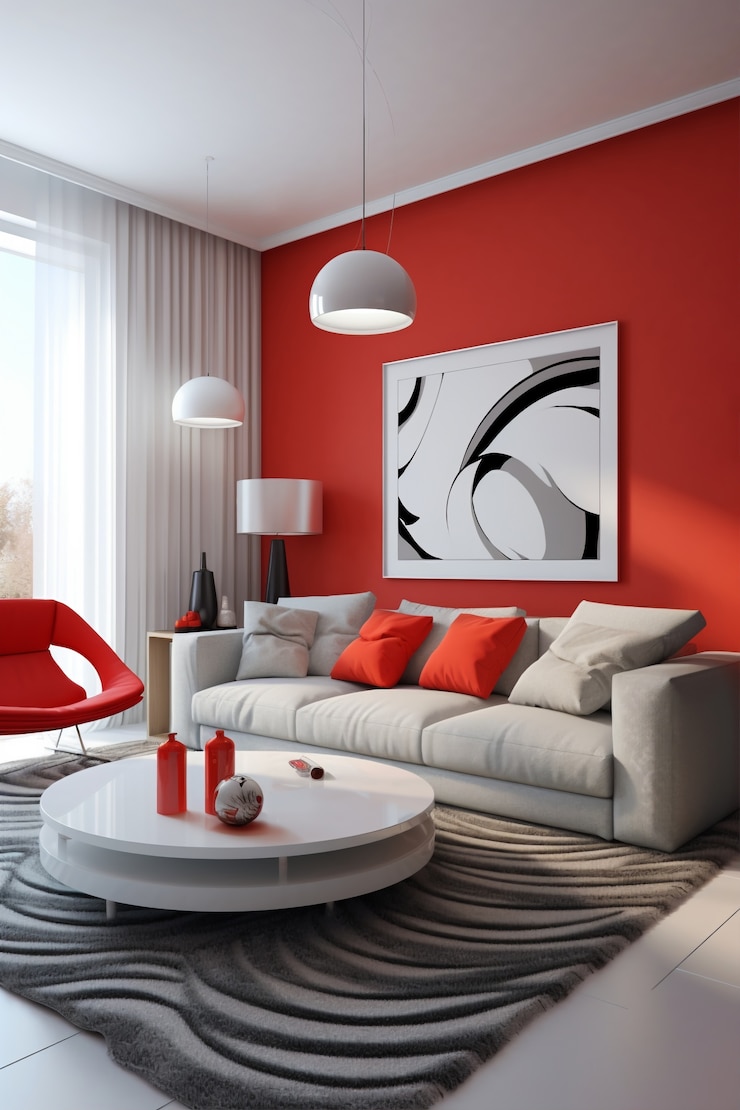 Foto grátis design de interiores modernos para sala de estar