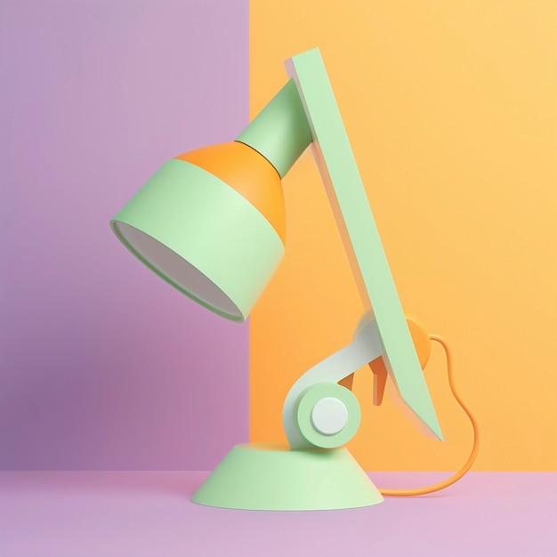 Design de lâmpada de luz de arte digital