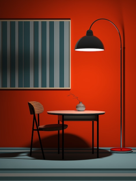 Foto grátis design de lâmpada de luz de estilo artístico digital