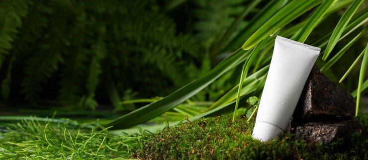 Foto grátis design elegante de banner de cuidados com a pele