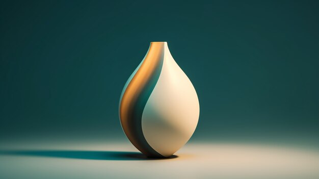 Design elegante e moderno de vaso
