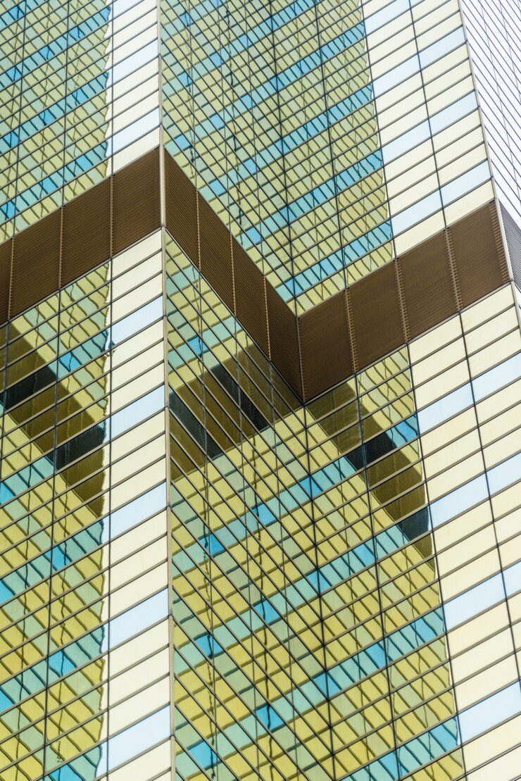 Foto grátis detalhe da fachada de arquitetura moderna