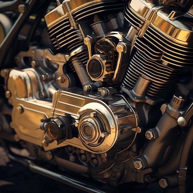 Foto grátis detalhe de peças de motocicleta