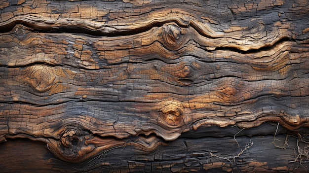 Detalhes de perto da superfície da madeira