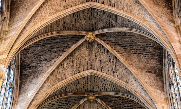 Detalhes do teto em uma catedral