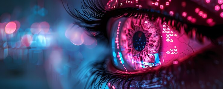 Foto grátis detalhes macro da íris ocular