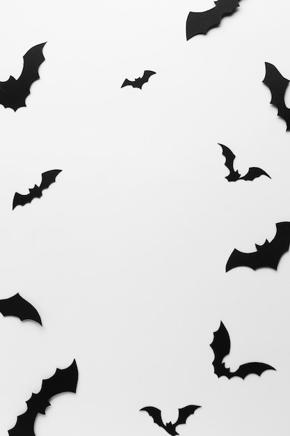 Foto grátis dia das bruxas assustador morcegos close-up
