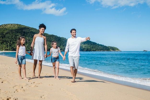 Dia de verão com a família