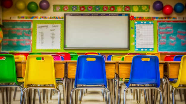 Dia internacional da educação com sala de aula