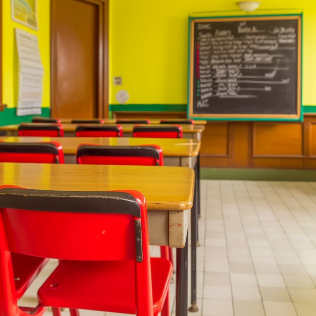 Dia internacional da educação com sala de aula