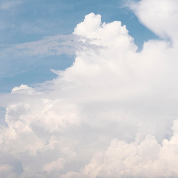 Diferentes formas de nuvens no céu diurno