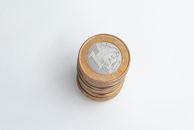 Foto grátis dinheiro - moedas brasileiras - 1 real