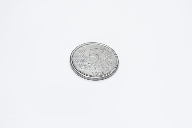 Dinheiro - Moedas Brasileiras - 5 Centavos