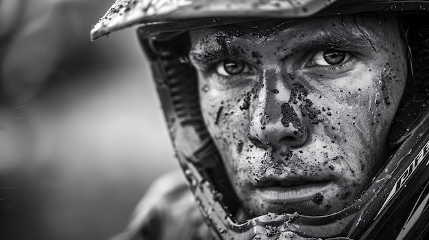 Foto grátis dirt bike rider participating in races and circuits for the adventure thrill with motorcycle