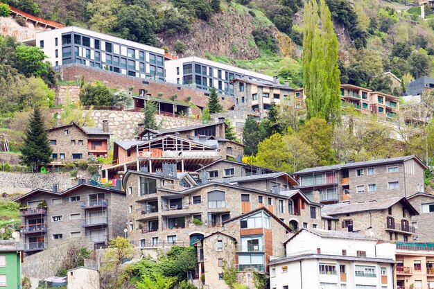 Distrito residencial em pirineus