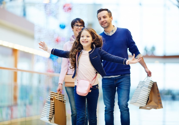 Diversão durante as compras