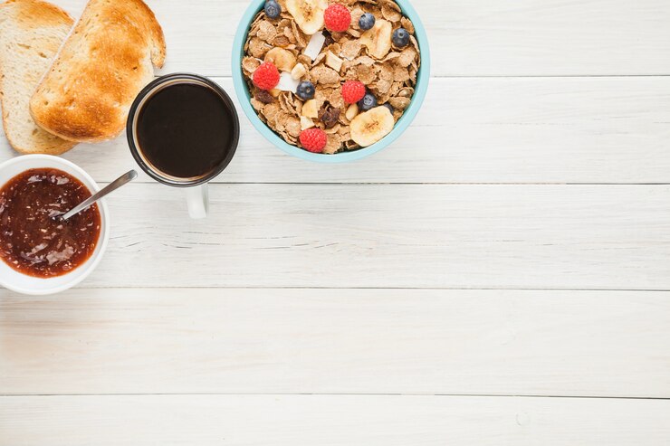 Foto grátis doce comida de café da manhã