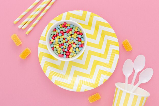 Doces de festa de aniversário