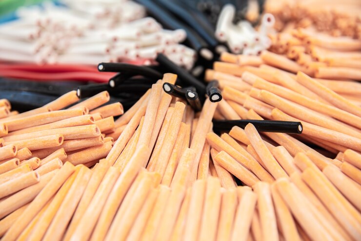 Foto grátis doces doces coloridos em forma de corda