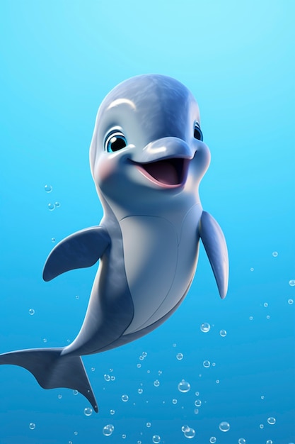 Dofinho bonito em 3D