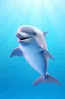 Foto grátis dofinho bonito em 3d
