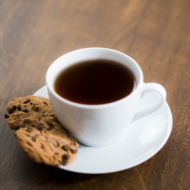 Dois biscoitos e café