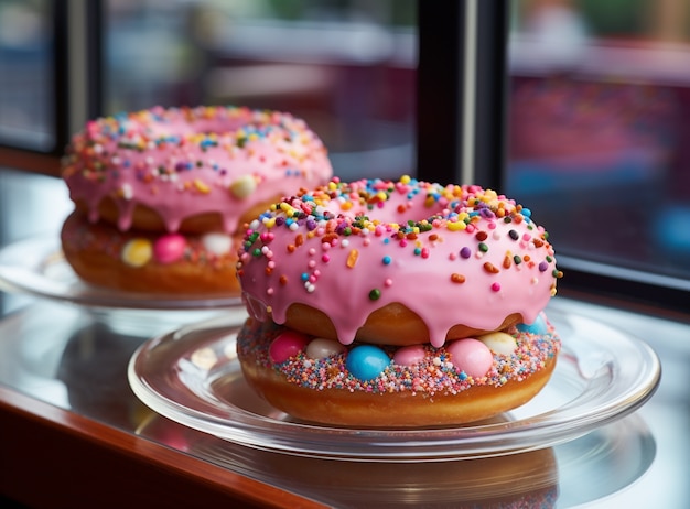 Foto grátis donuts deliciosos gerados por ai