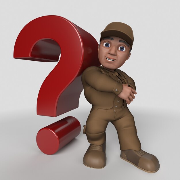 Driver de entrega de desenhos animados 3D