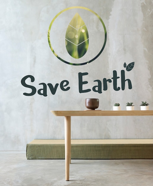 Ecologia meio ambiente save earth organic