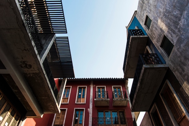 Edifício da cidade velha remodelado em Banguecoque