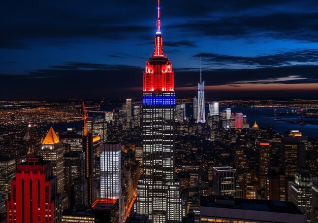 Edifício Empire State à noite