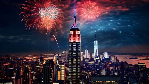 Edifício Empire State à noite