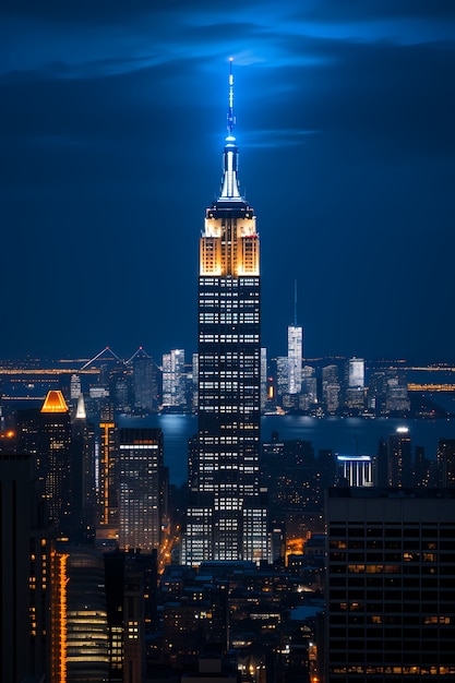 Edifício Empire State à noite