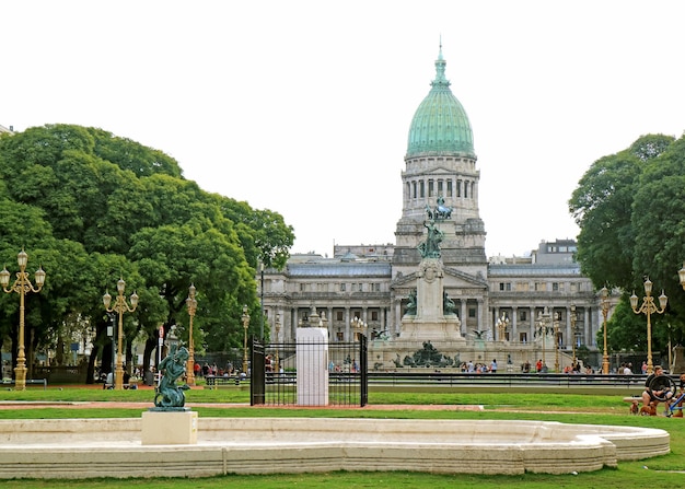 Edifício monumental palácio do congresso nacional argentino em buenos aires argrntina