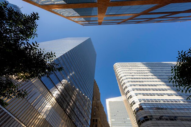 Edifícios altos de arranha-céus de Nova York no centro dos EUA