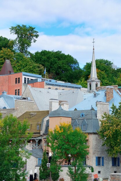 Edifícios antigos na cidade de Quebec