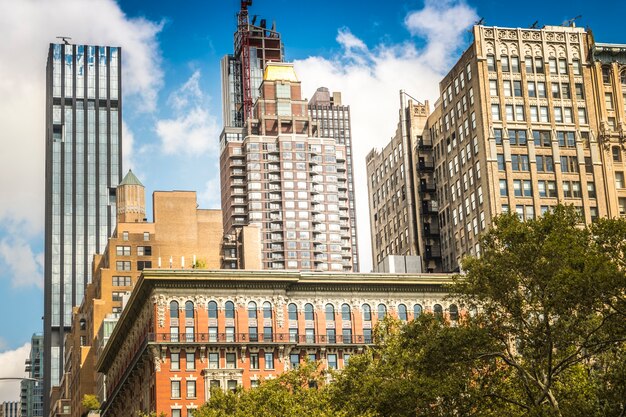 Edifícios modernos em Nova York, EUA