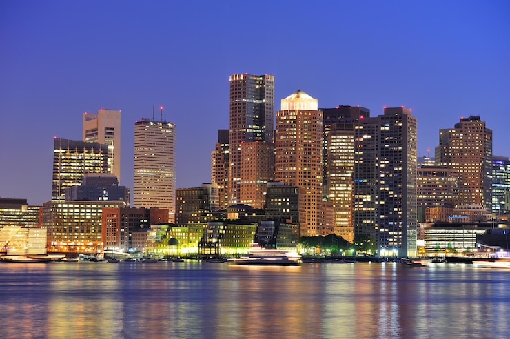 Foto grátis edifícios urbanos de boston