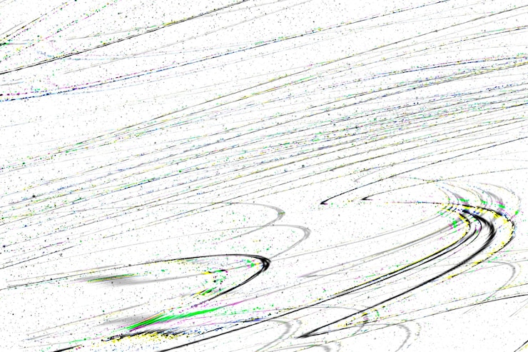 Foto grátis efeito de falha ondulada preta em um branco