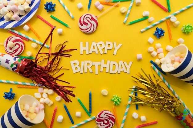 Elementos de happy birthday