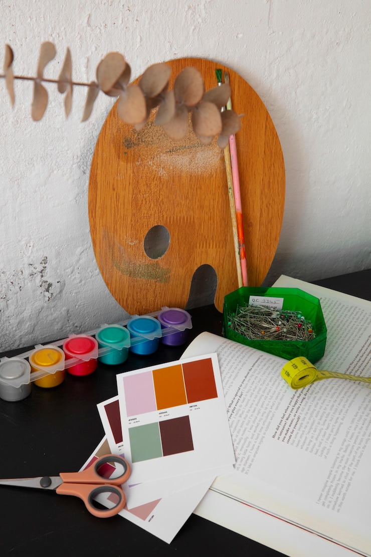 Foto grátis elementos para design de moda no estúdio