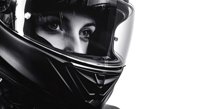 Foto grátis em close-up no capacete de motocicleta