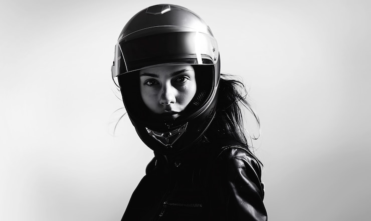 Foto grátis em close-up no capacete de motocicleta