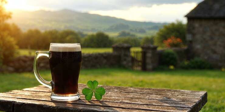 Foto grátis em close-up no dia de são patrício cerveja