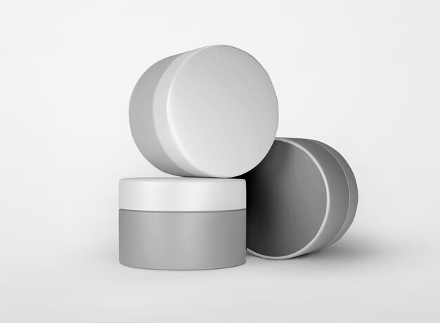 Embalagem de produtos de beleza em pote para skincare